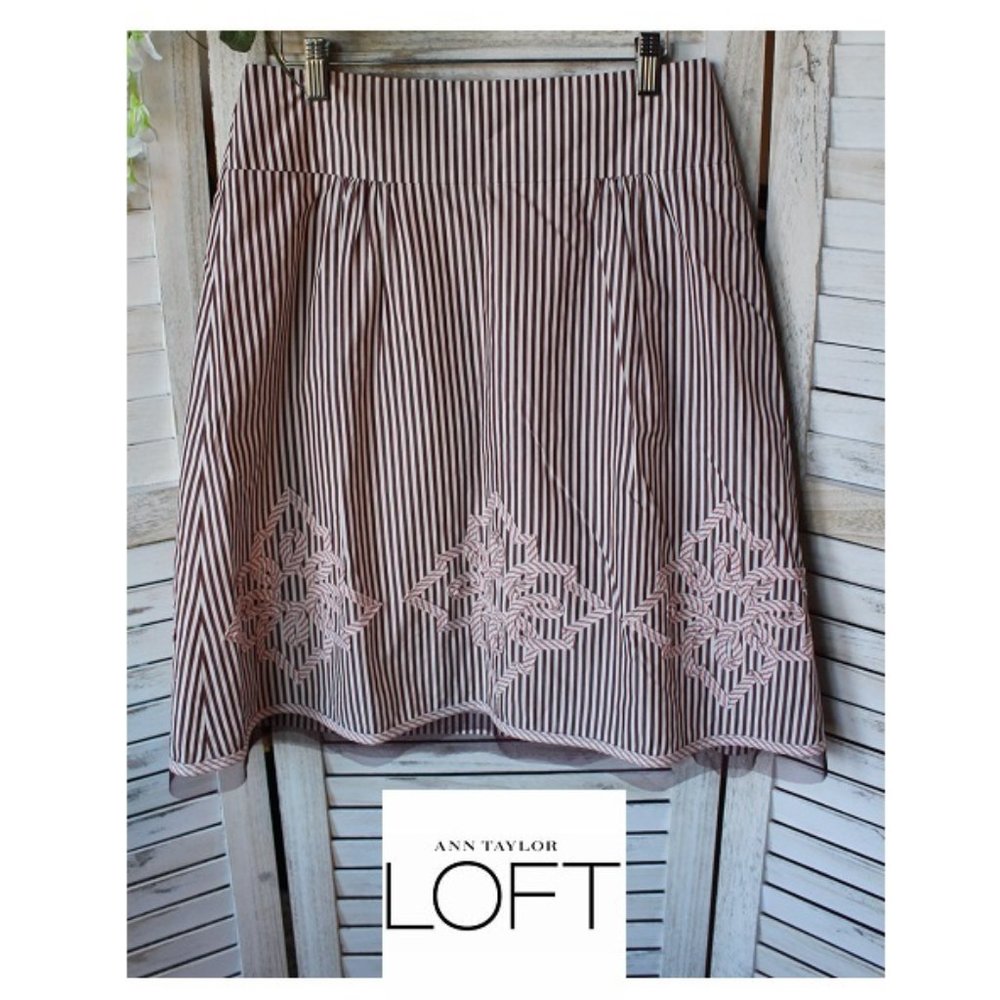 Ann Taylor Loft Striped Skirt (288)